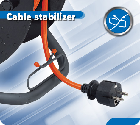 Enrollacable metálico 25m con cable 3×2.5mm2 – sas