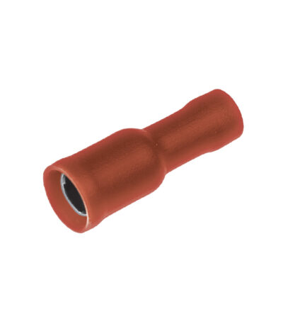 bullet connector female red