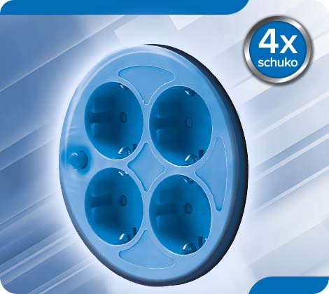 CABLE REEL FEATURE 4X SCHUKO OUTLET