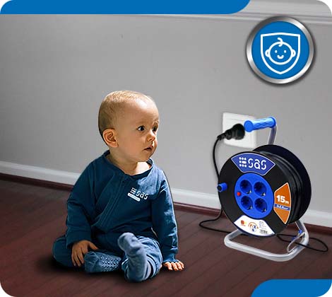 CABLE REEL FEATURE CHILDREN SAFETY
