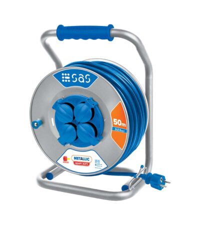 CABLE REEL METALLIC HEAVY DUTY WITH 3X2,5 CABLE