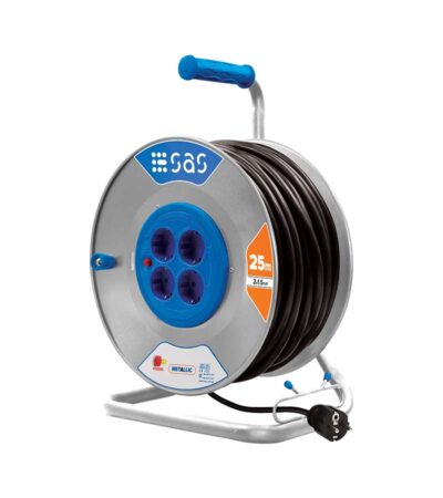 CABLE REEL METALLIC WITH 3X1,5 CABLE