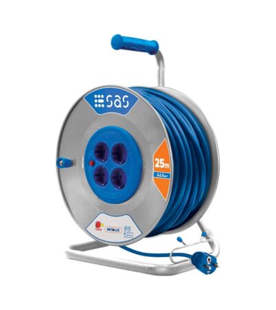 CABLE REEL METALLIC WITH 3X2,5 CABLE