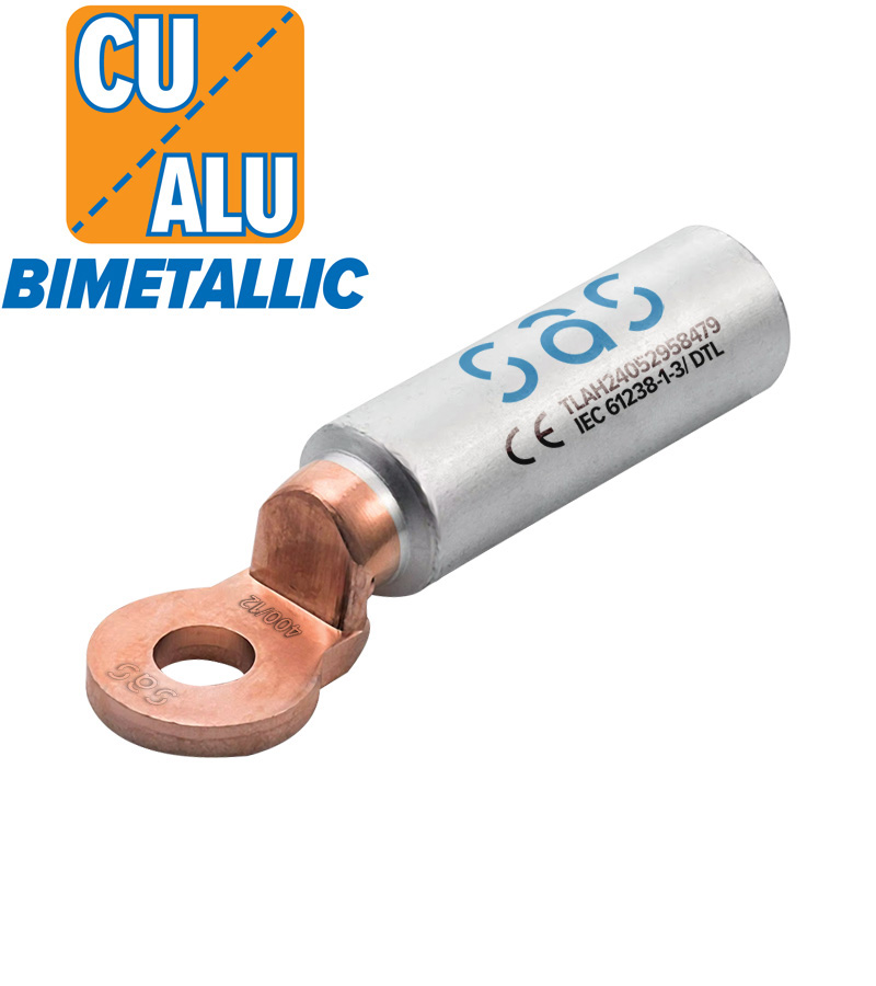 BIMETALLIC CABLE LUGS 400 12 CU ALU LOGO