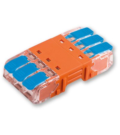 3 pole in line wire connectors plug